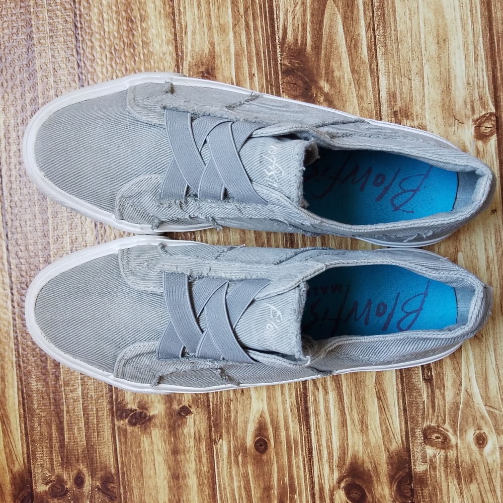 Blowfish Malibu Marley Slip On Canvas Sneakers Gray Green 9.5 - Picture 8 of 12